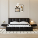 Loria Wall-Mounted Drawer NightstandSet of Two | Black | RAL 9011