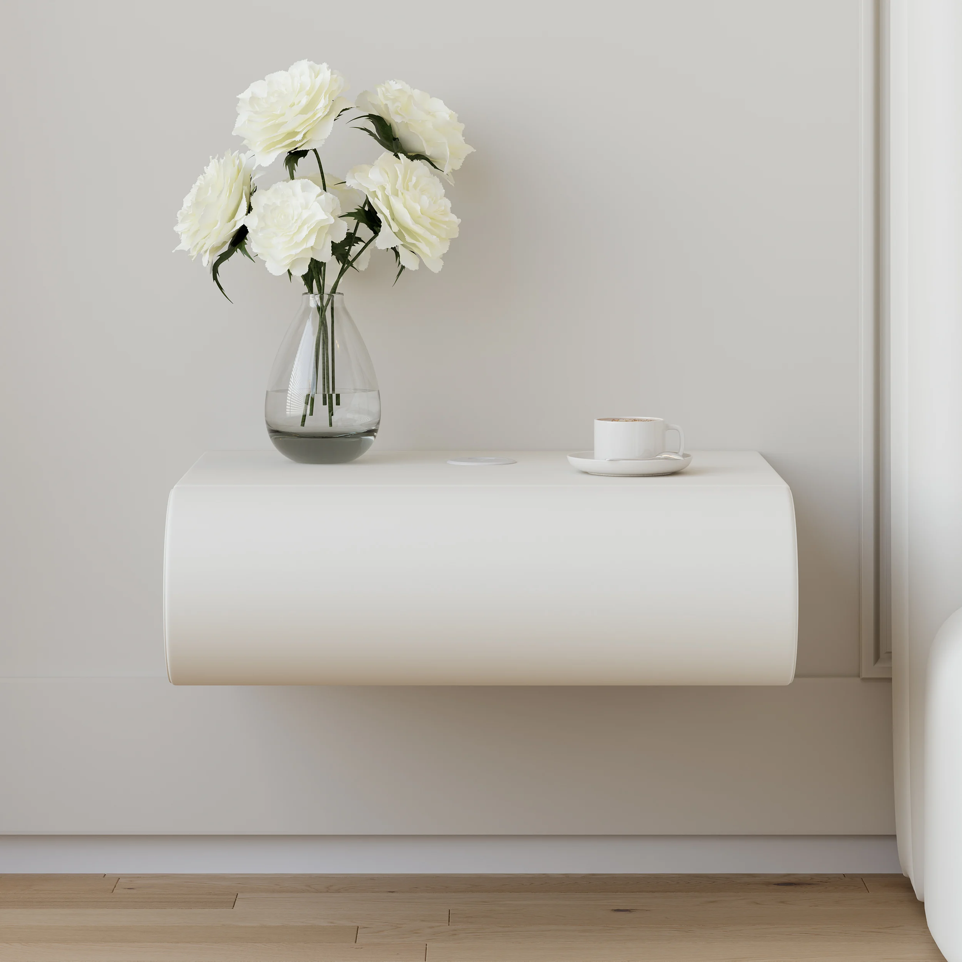 Loria Wall-Mounted Drawer Nightstand