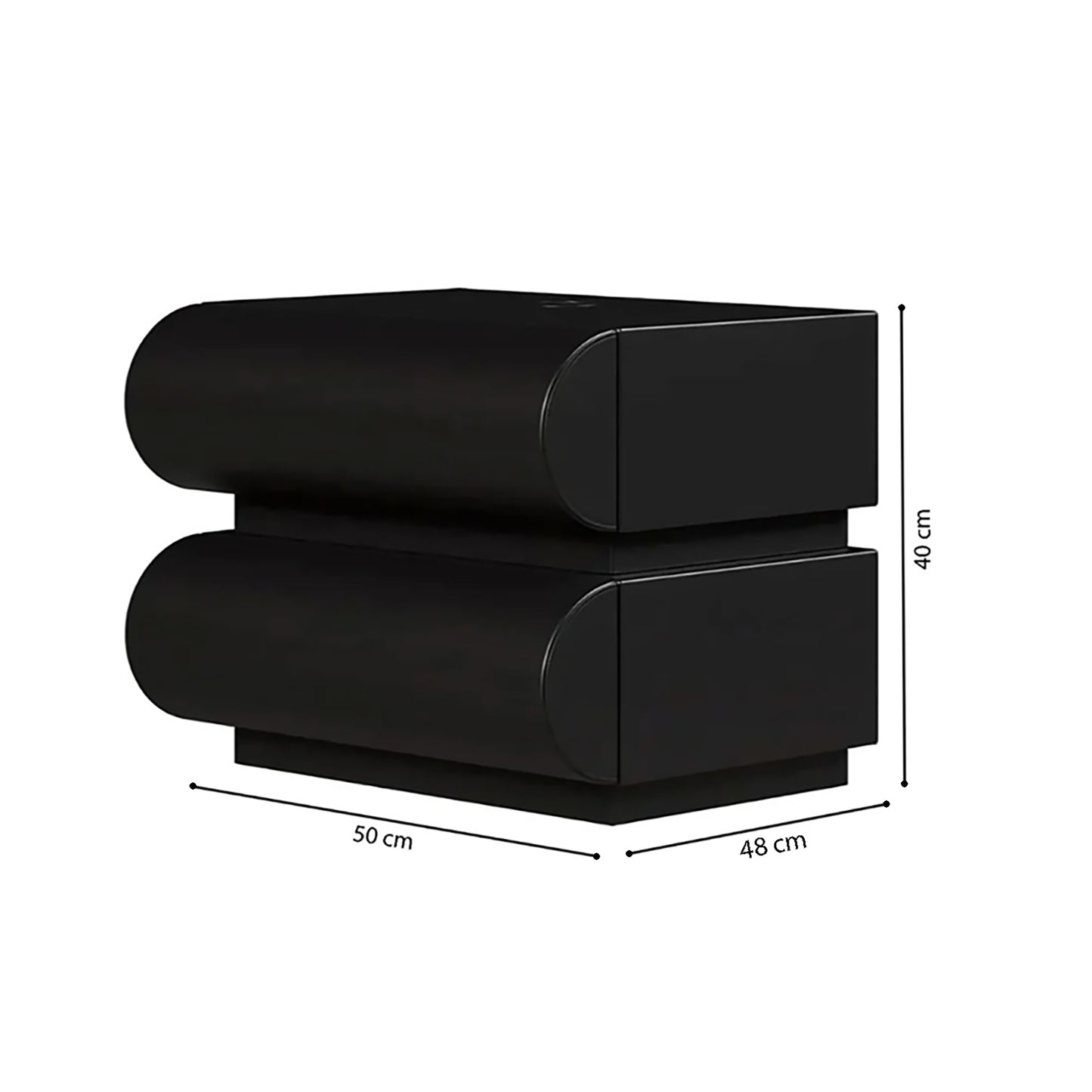 Loria 2-Drawers Nightstand