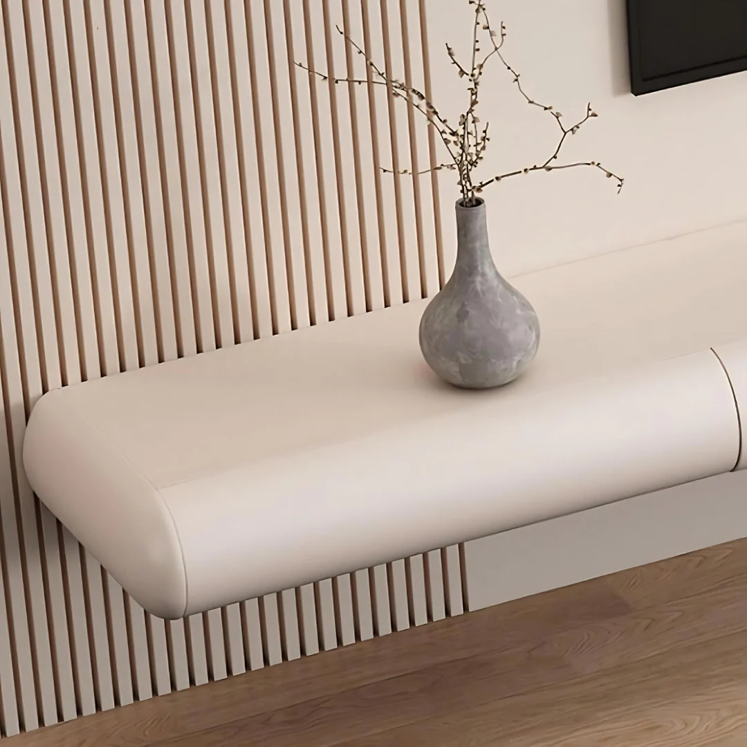 floating tv unit closer look