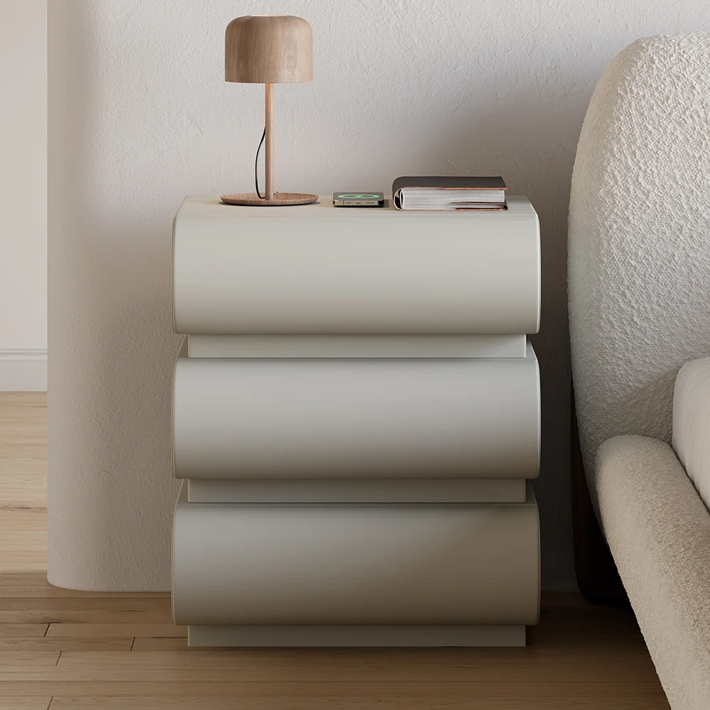 Loria 3-Drawers Nightstand