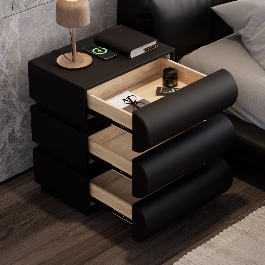 Loria 3-Drawers Nightstand
