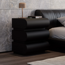 Loria 3-Drawers NightstandBlack (Same as image )