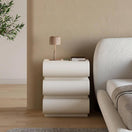 Loria 3-Drawers NightstandOff-White Creamy 9001 RAL ( Same as image )