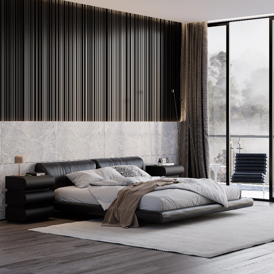 Loria 3-Drawers Nightstand