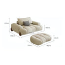 Switch sofa with footstool size in cm 3 image