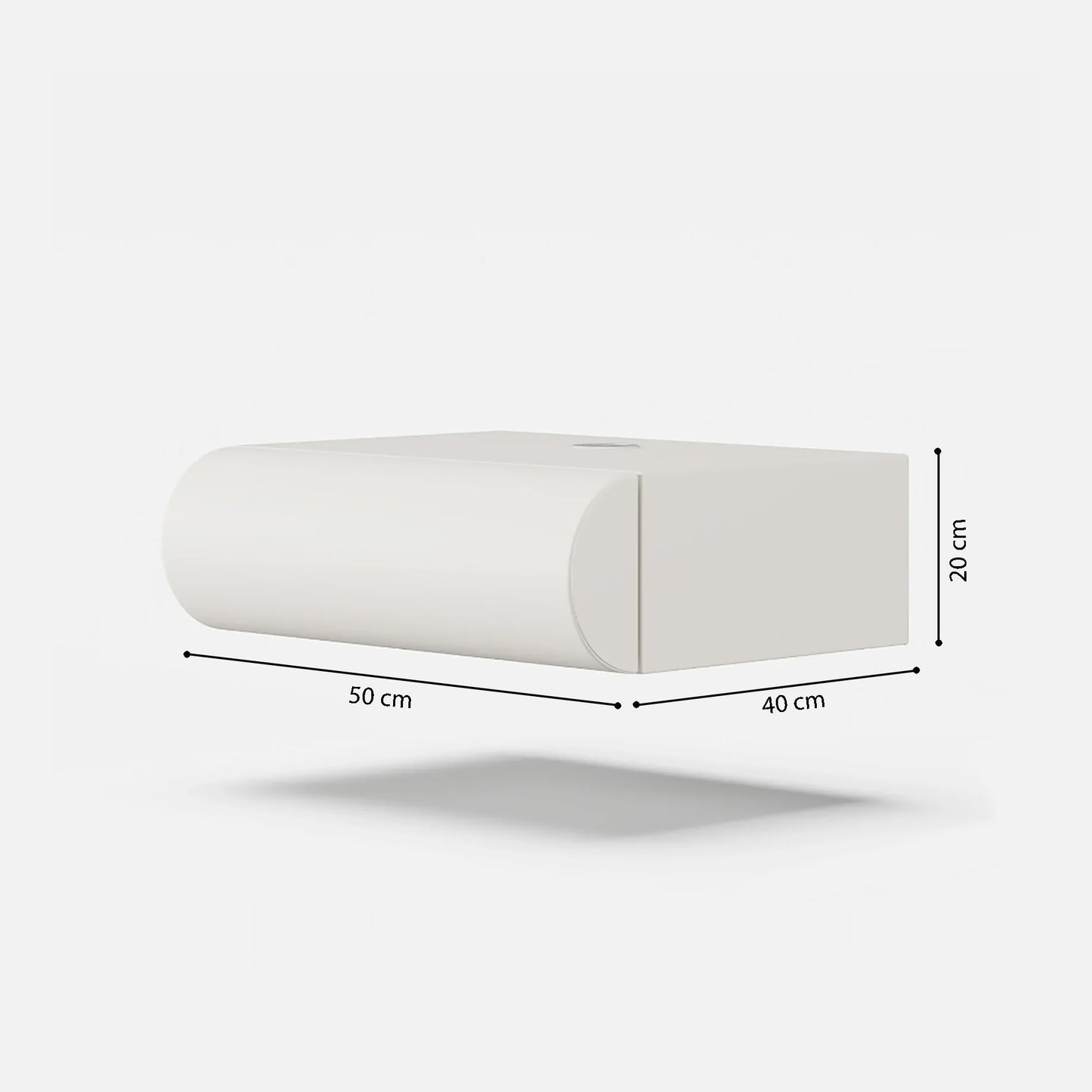 Loria Wall-Mounted Drawer Nightstand