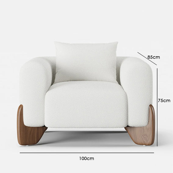 single seat sofa size in cm