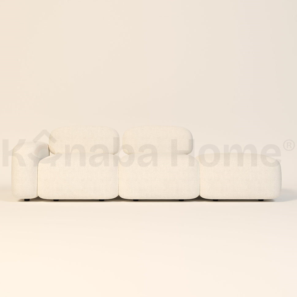 Marshmello SofaFacing Left-Arm / OFF WHITE AMAAN BOUCLE
