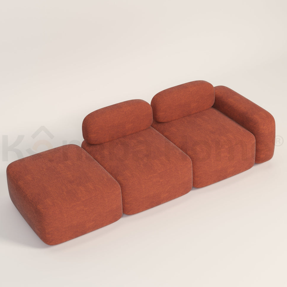 Marshmello SofaFacing Right-Arm / ORANGE ANC 5020-13 VELVET