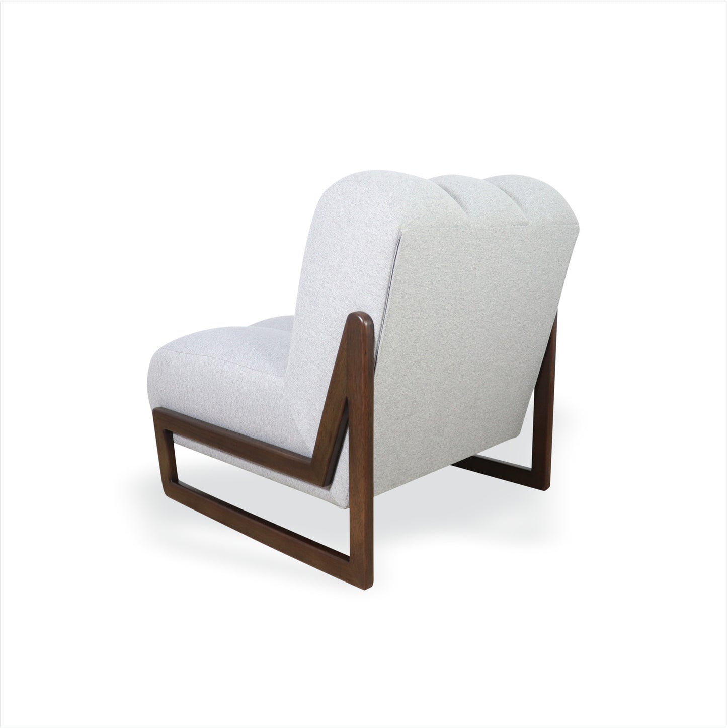 Grey Boucle Accent Chair