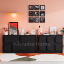 Mova SideboardFull Set: W 220 × D 40 × H 75 cm / Black