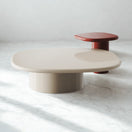 Myn Coffee Table SetFull Set | Light Ivory (RAL 1015) + Red (RAL 3032)