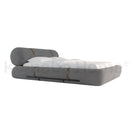 Nuvola BedQueen Size Mattress: 160x200 cm: Overall Dimensions: W 180 × D 250 × H 90 / GREY (ANC 8020-72)