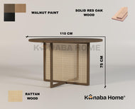 Nara Rattan Dining Table