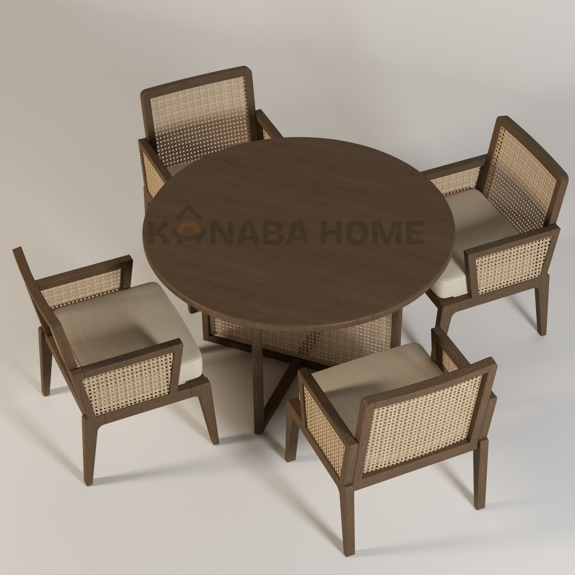 Nara Rattan Dining Set