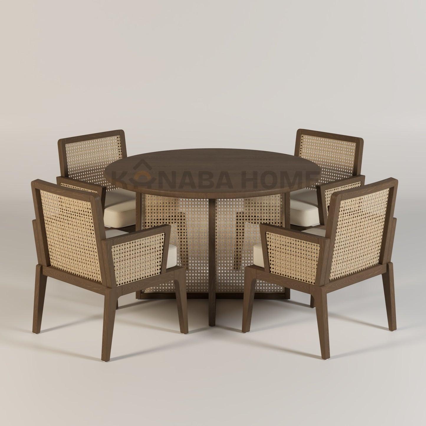 modern rattan dining set