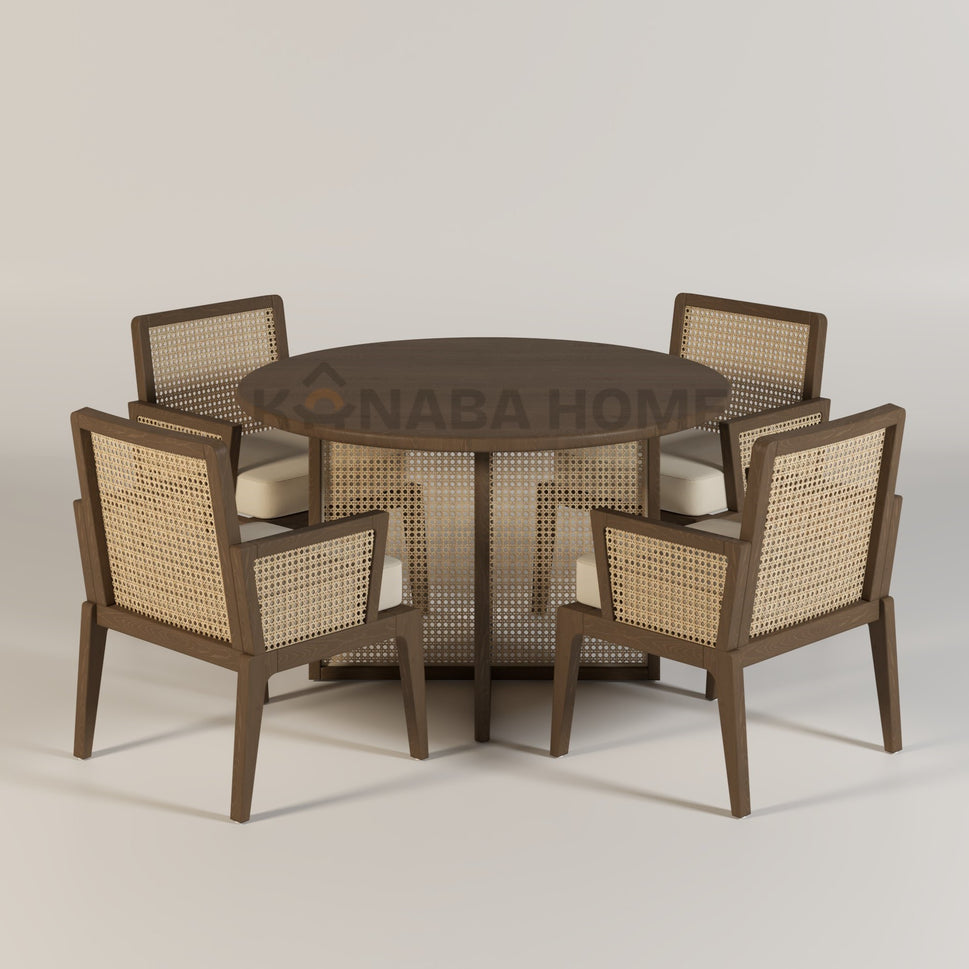 Nara Rattan Dining Set