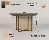 Nara Rattan Dining Table