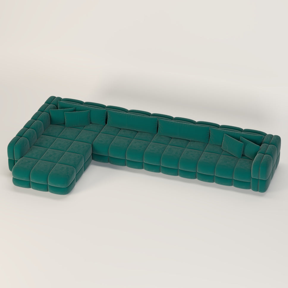 Nestline L Shape sofaCYAN ANC (1008-62) / Facing Left L Shape