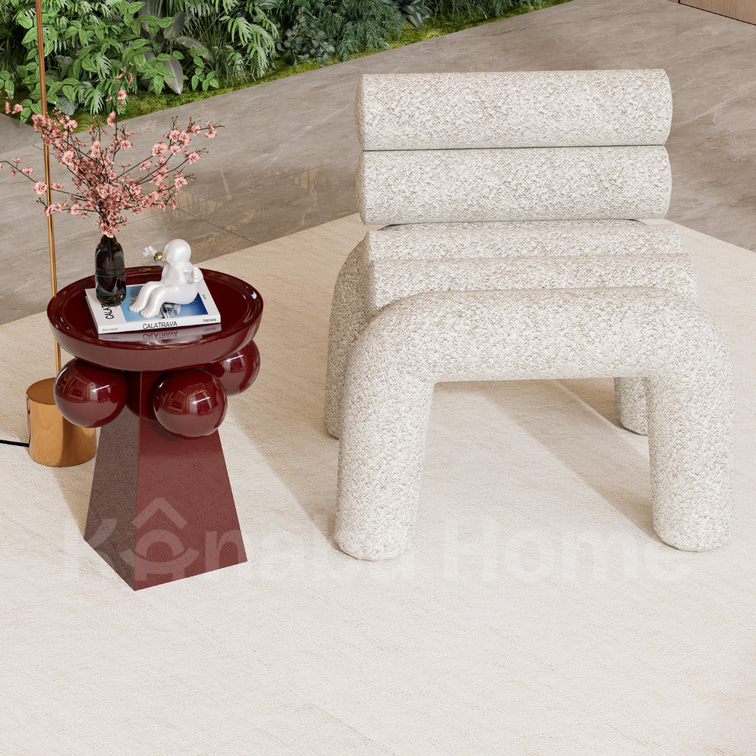 WHite Modern Accent Chair