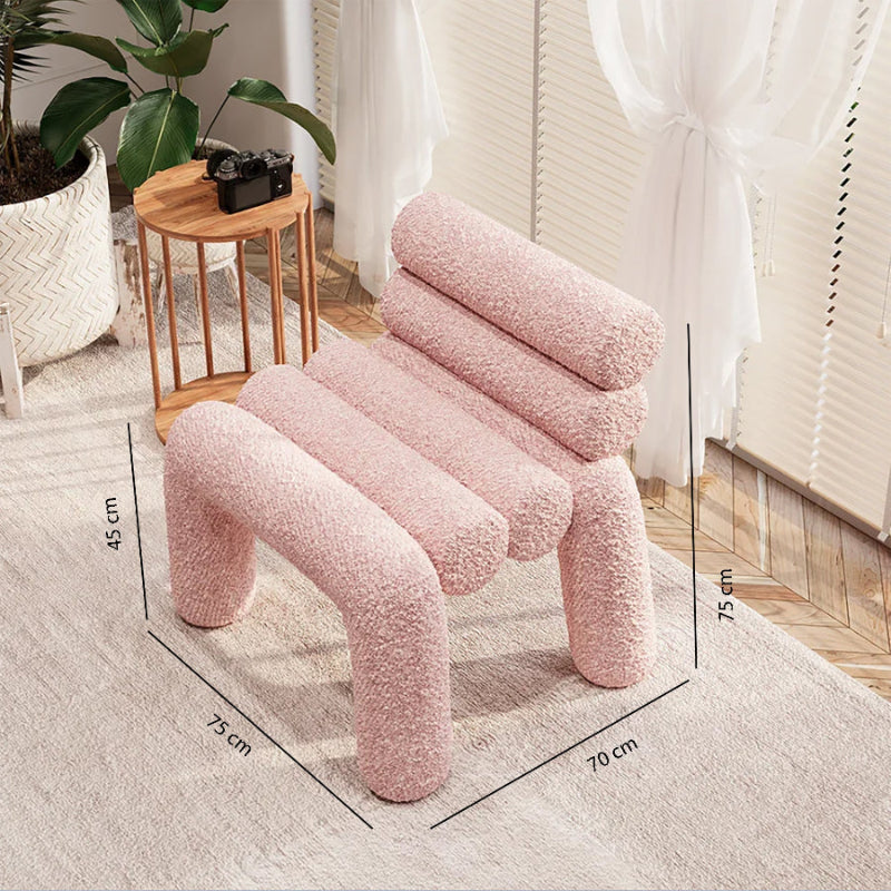 Pink Accent Chair Dims 