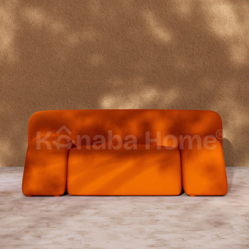 Orange Premium Velvet Armchair