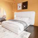 Nolla BedQueen Bed: Mattress Size: 160 x 200 cm | Overall: W 220 x D 230 x H 120 cm