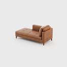 Nova Chaise LoungeBrown | Faux Leather