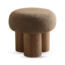 Nova Vanity StoolBrown & Walnut