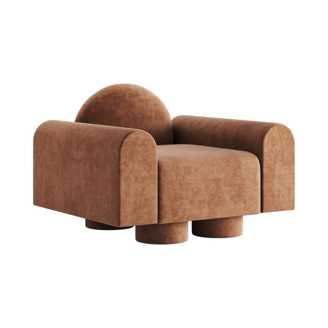 Premium Velvet Armchair 