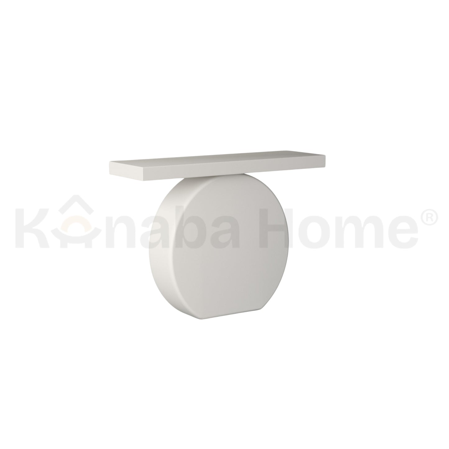 Orbita Console- German MDF wood &  bendy plywood-solid disc base-Kanaba Home