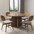 Orial Dining SetFull Set (1 Dining Table + 4 Dining Chairs)
