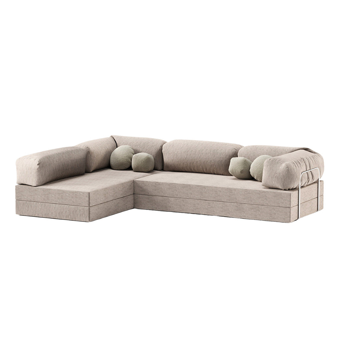 Oriva L-Shaped Sofa Bed