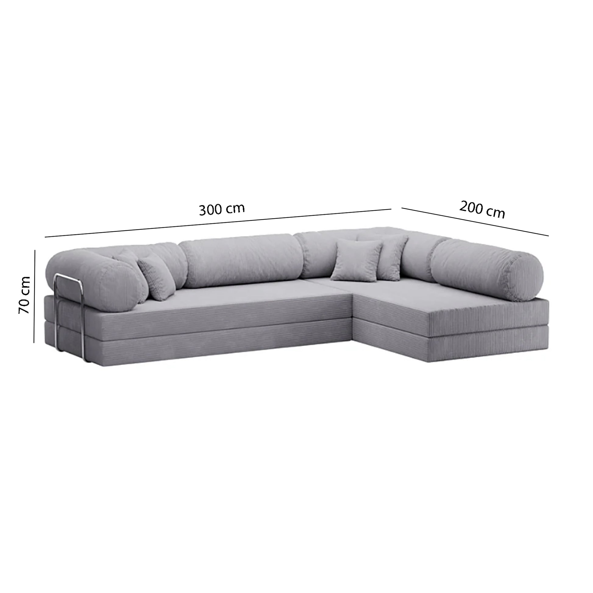 Oriva L Shape Sofa Bed