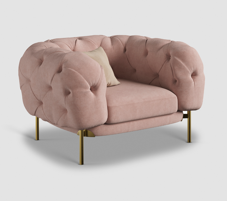 Premium Velvet  Armchair 