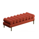 Orya BenchOrange Velvet | Copper