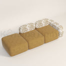 Pebble Modular Shape SofaWARM BEIGE MADRID FABRIC (2460-21 & 2660-02)