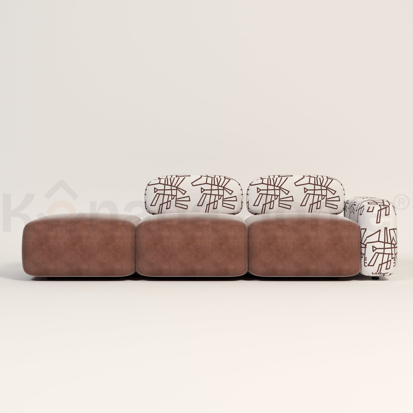Pebble Modular Shape Sofa