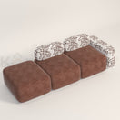 Pebble Modular Shape SofaBROWN MADRID FABRIC (2460-26 & 2660-22)