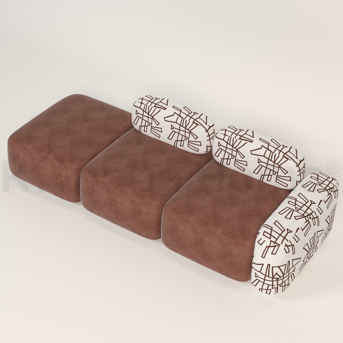 Pebble Modular Shape Sofa