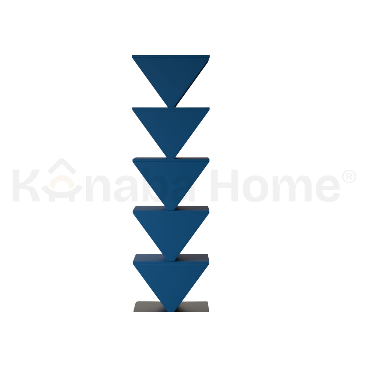 Pinnacle Stack Console (RAL)-German MDF Wood & Steel Base-Repeating angular pyramid forms Design-Kanaba Home