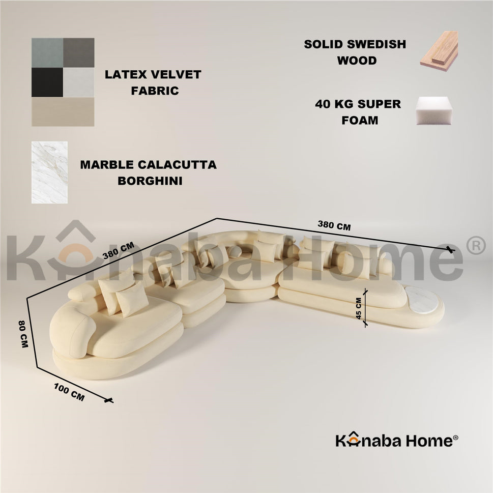 Rome L Shape Modular Sofa