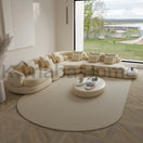 Switch modern design l shape sofa with marble top corner 3 image