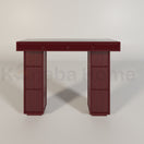 Rubik's Metro Tile ConsoleBURGUNDY RALL 3005 & METRO TILE M6817S