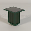 Rubik's Metro Tile Small Coffee TableGreen RALL 6005 & METRO TILE M6812S