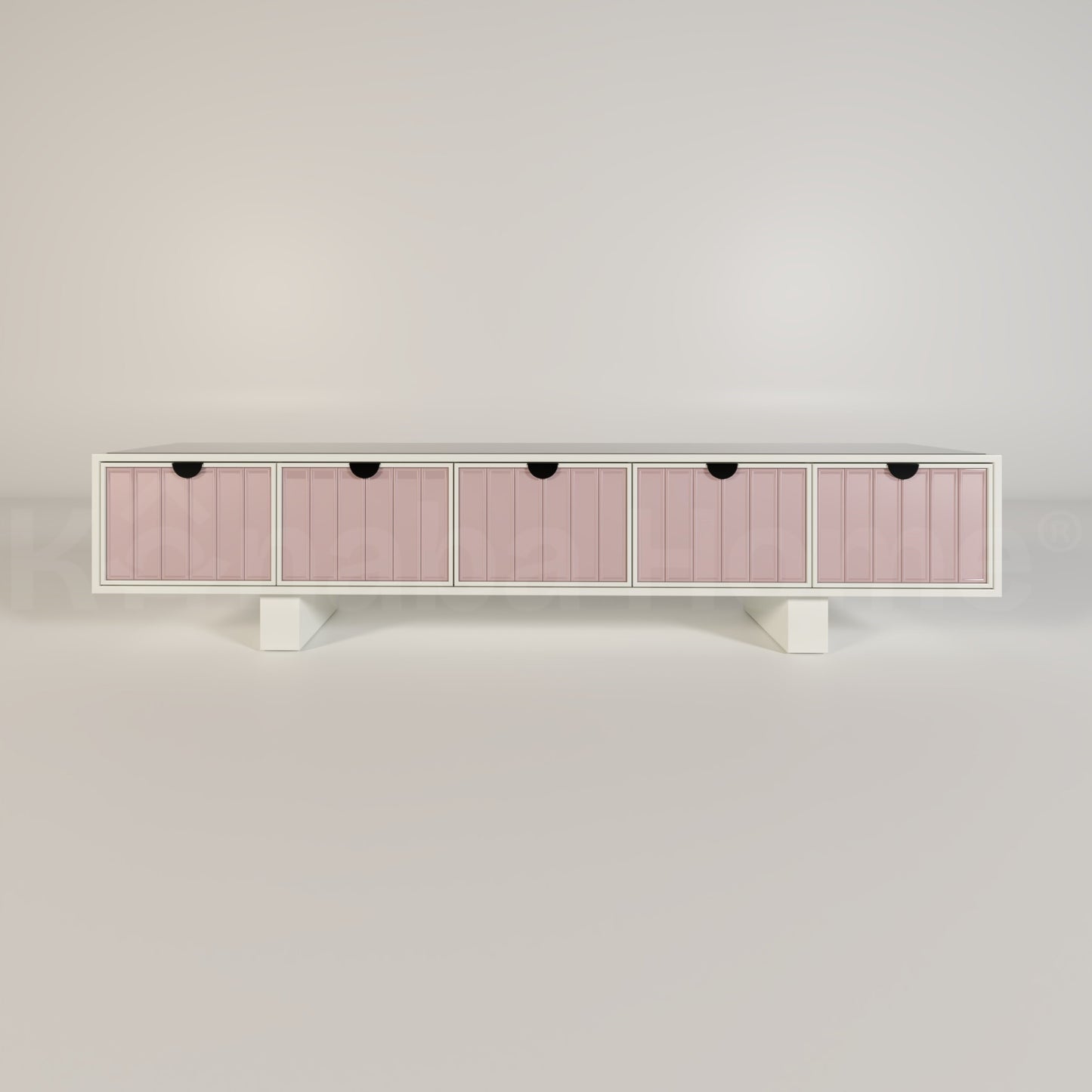 Modern Wooden Rubik's Metro Tile TV Unit