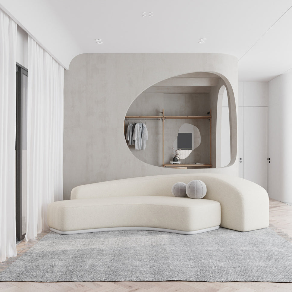 Ryn 3S SofaOff-White / Facing Right
