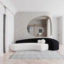 Ryn 3S SofaBlack & White / Facing Right