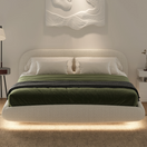 Sela Floating BedQueen Bed: Mattress Size 160 x 200 cm | Overall Dimensions: W 210 x D 235 x H 120 cm from floor